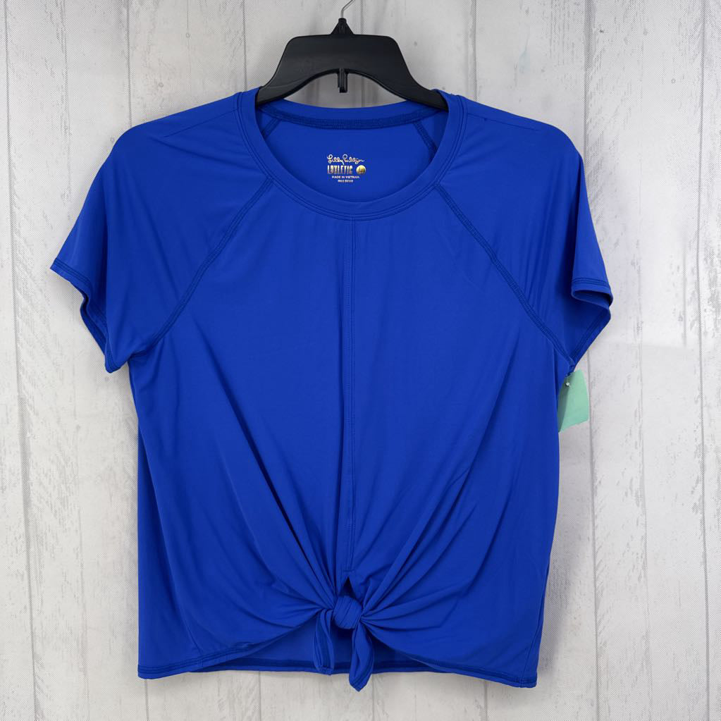 L tied hem s/s top