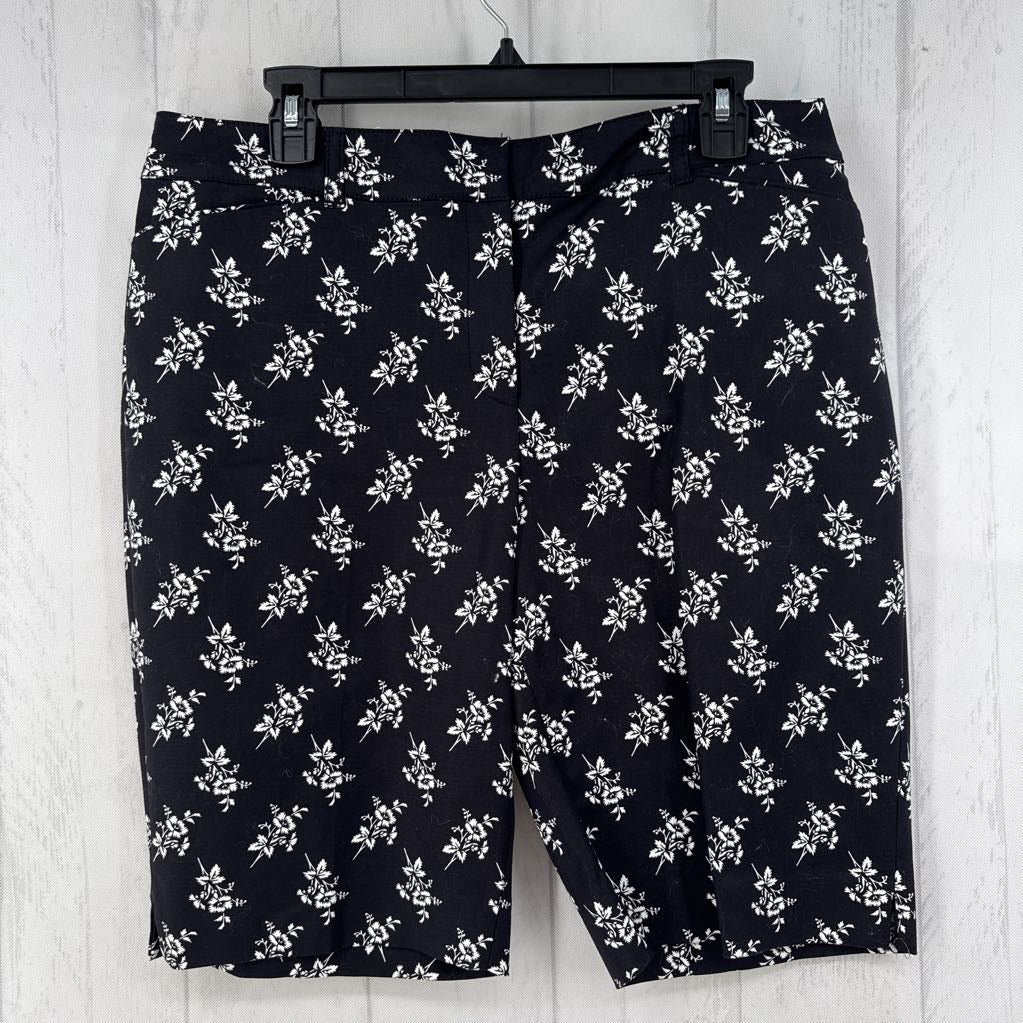12 flo print bermuda shorts