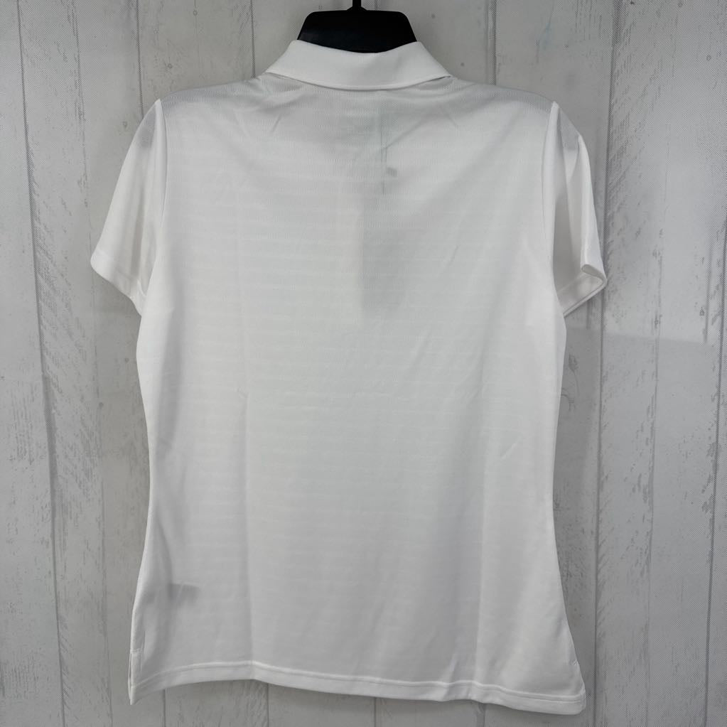 M quarter button down s/s polo