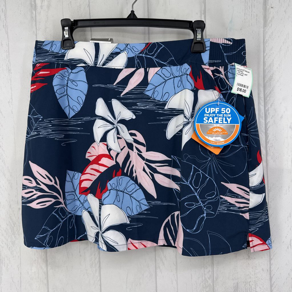 L flo print golf skort