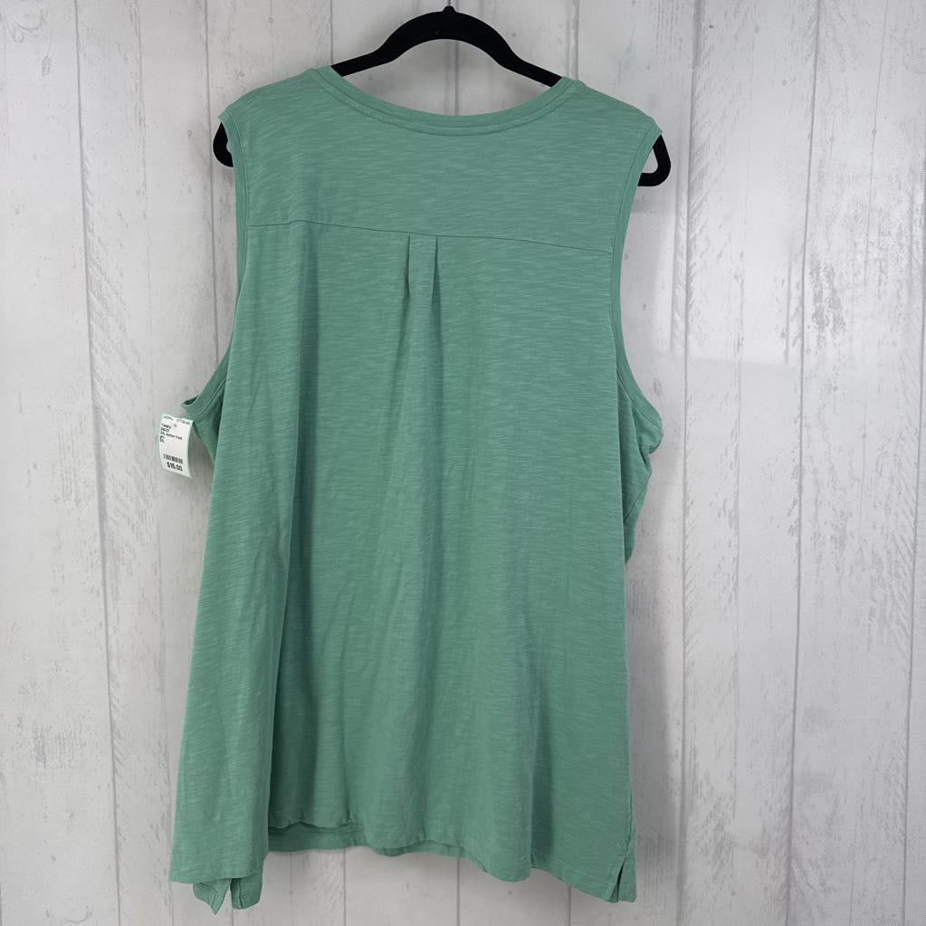 3XL button front tank