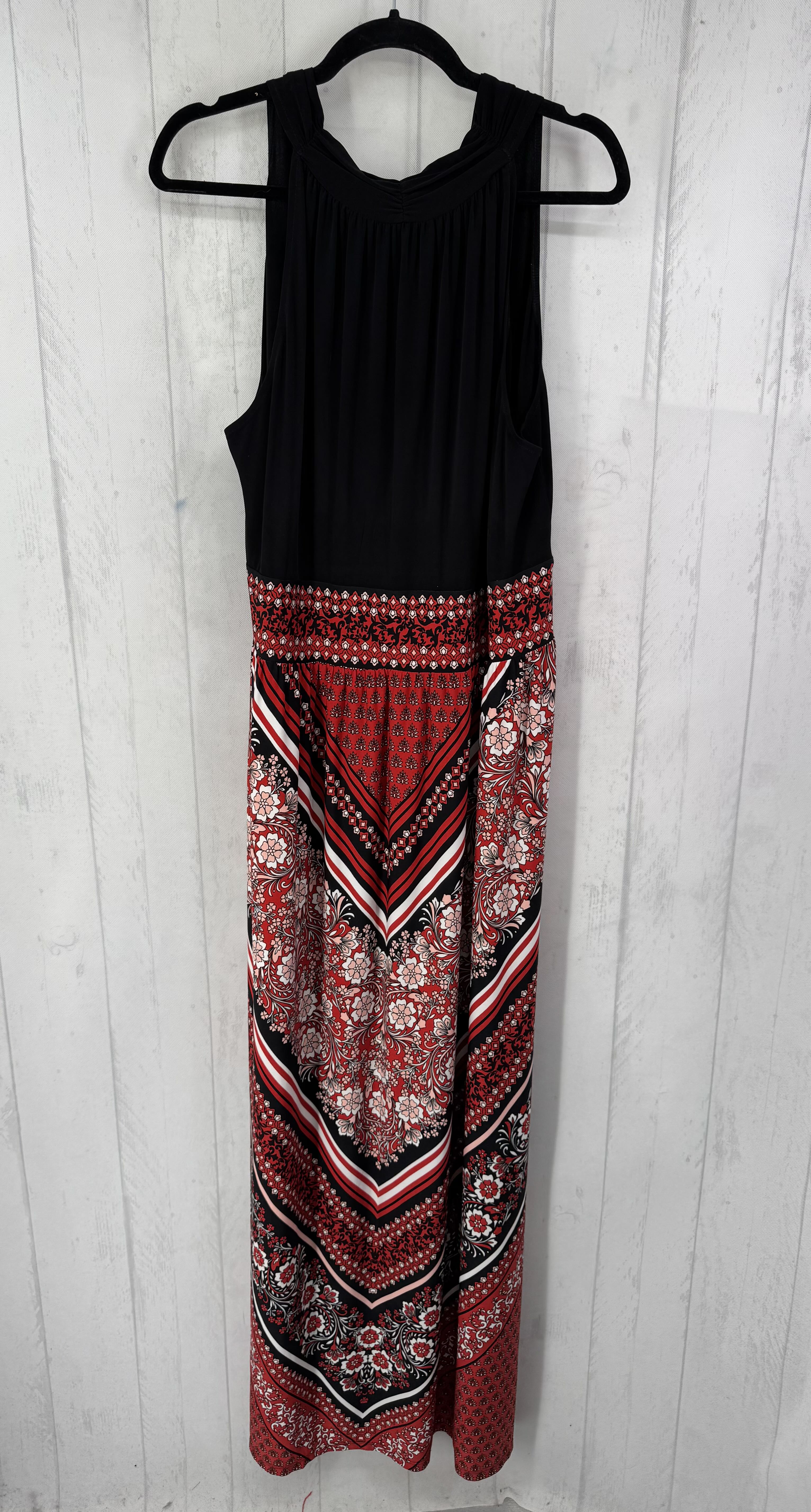 20w crossover printed bottom slvls dress