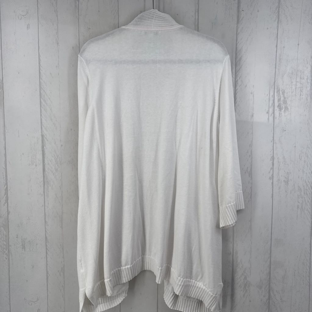 3X open front 3/4 slv cardi