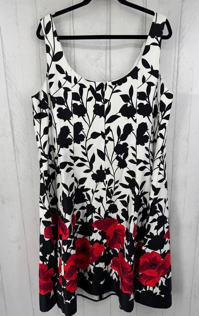 20w flo print slvls dress