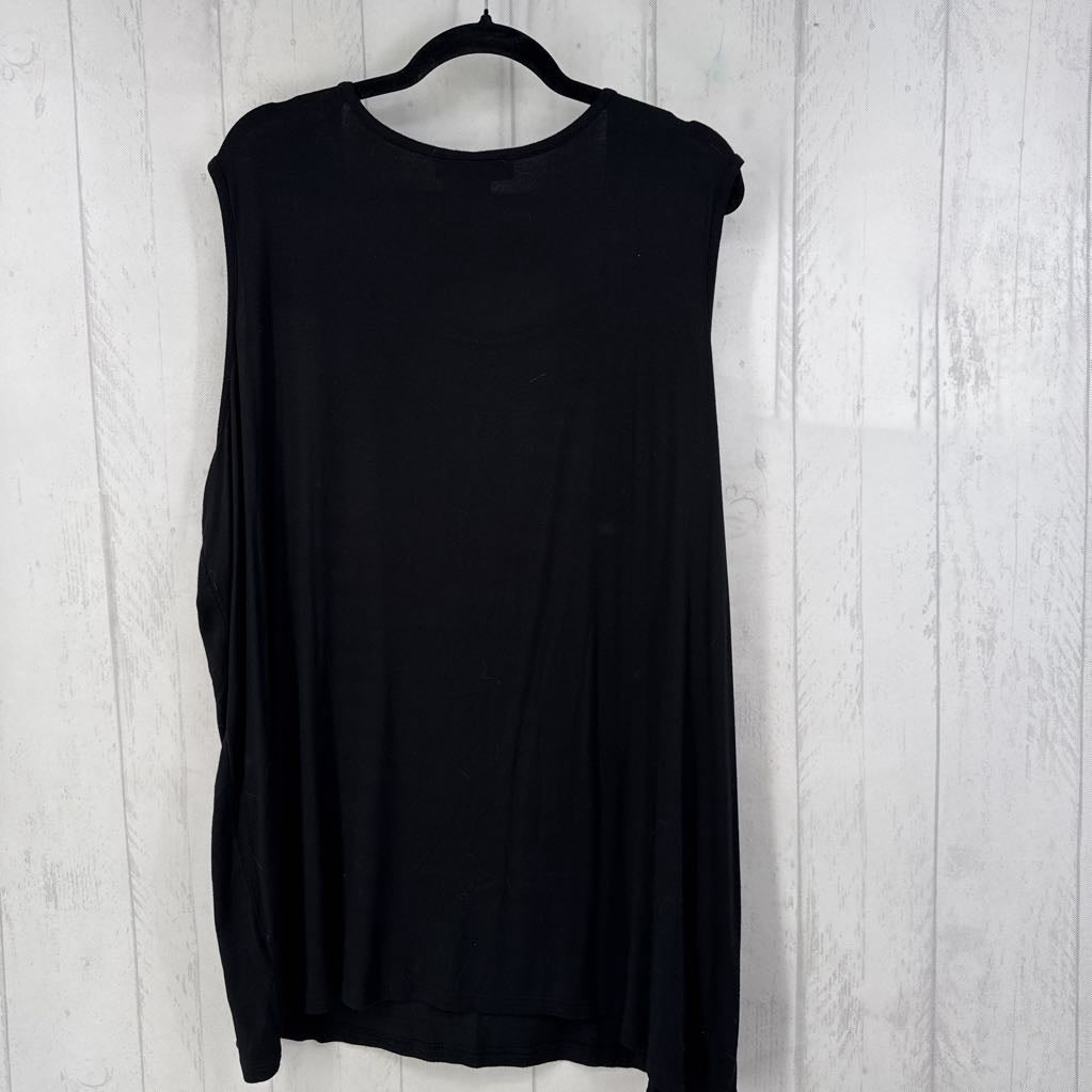 3X embelished scoop neck tank