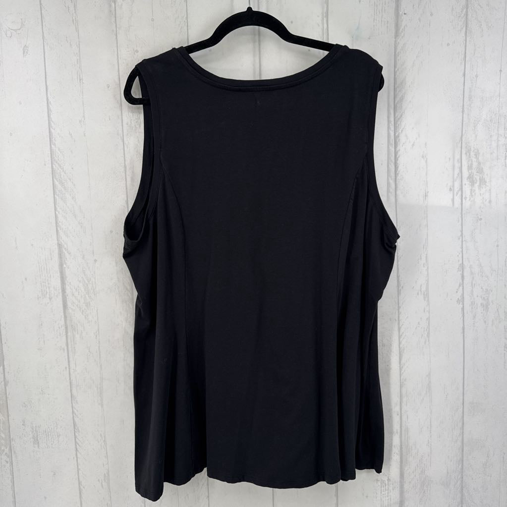 3X round neck basic tank