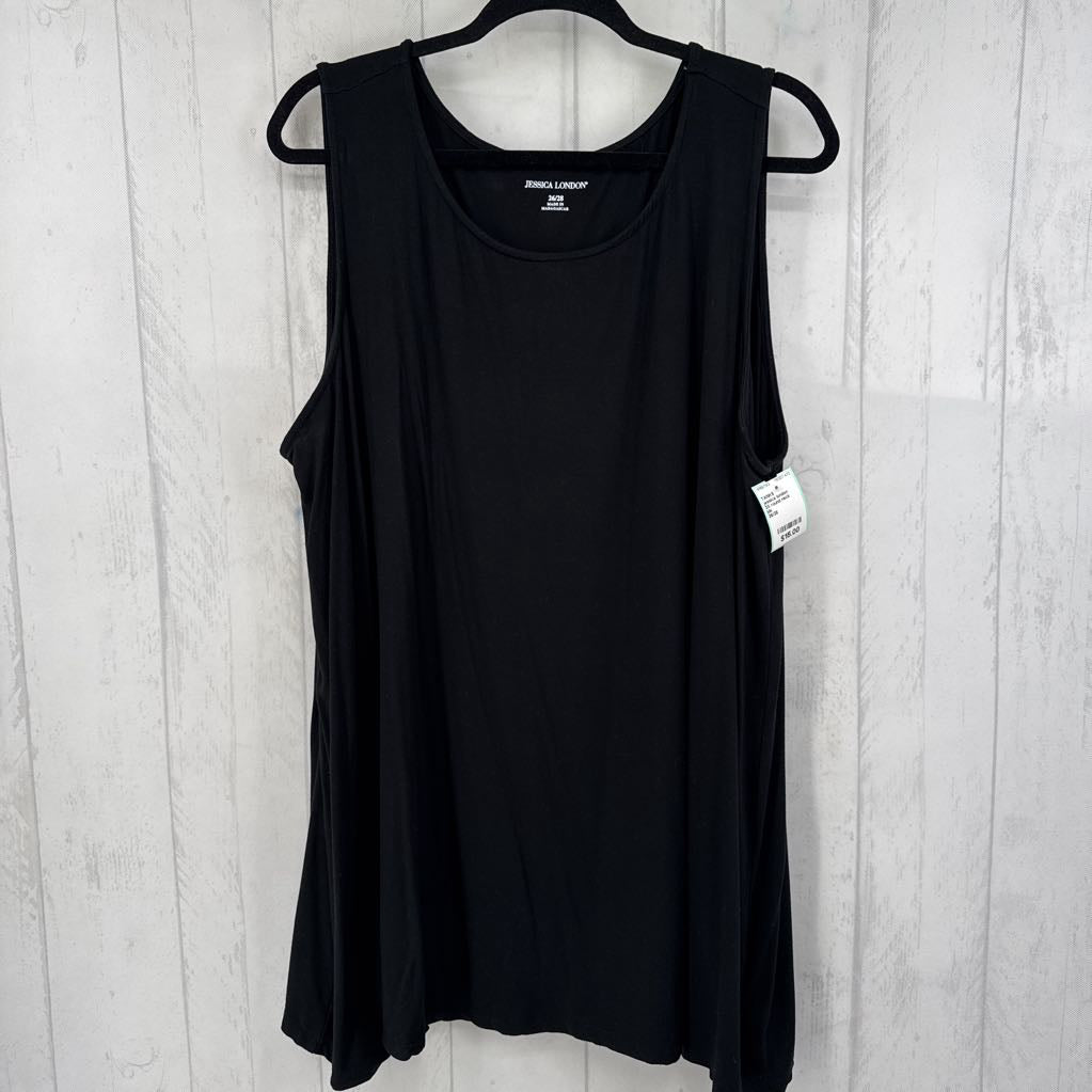 3X round neck basic tank