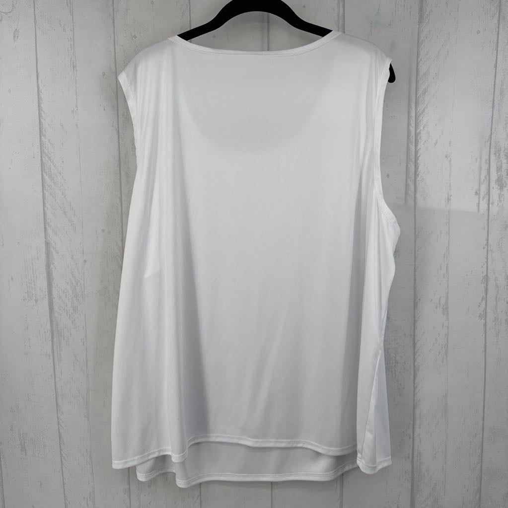 3X round neck basic tank