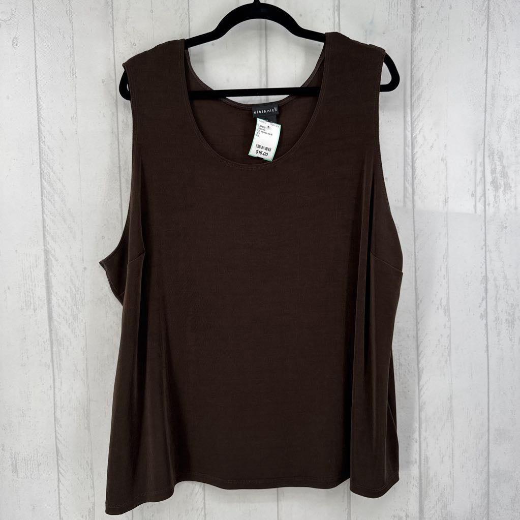 3X scoop neck basic tank
