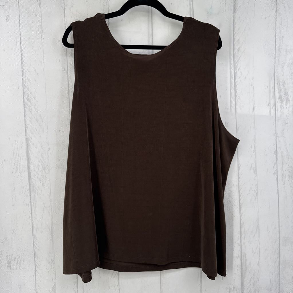 3X scoop neck basic tank