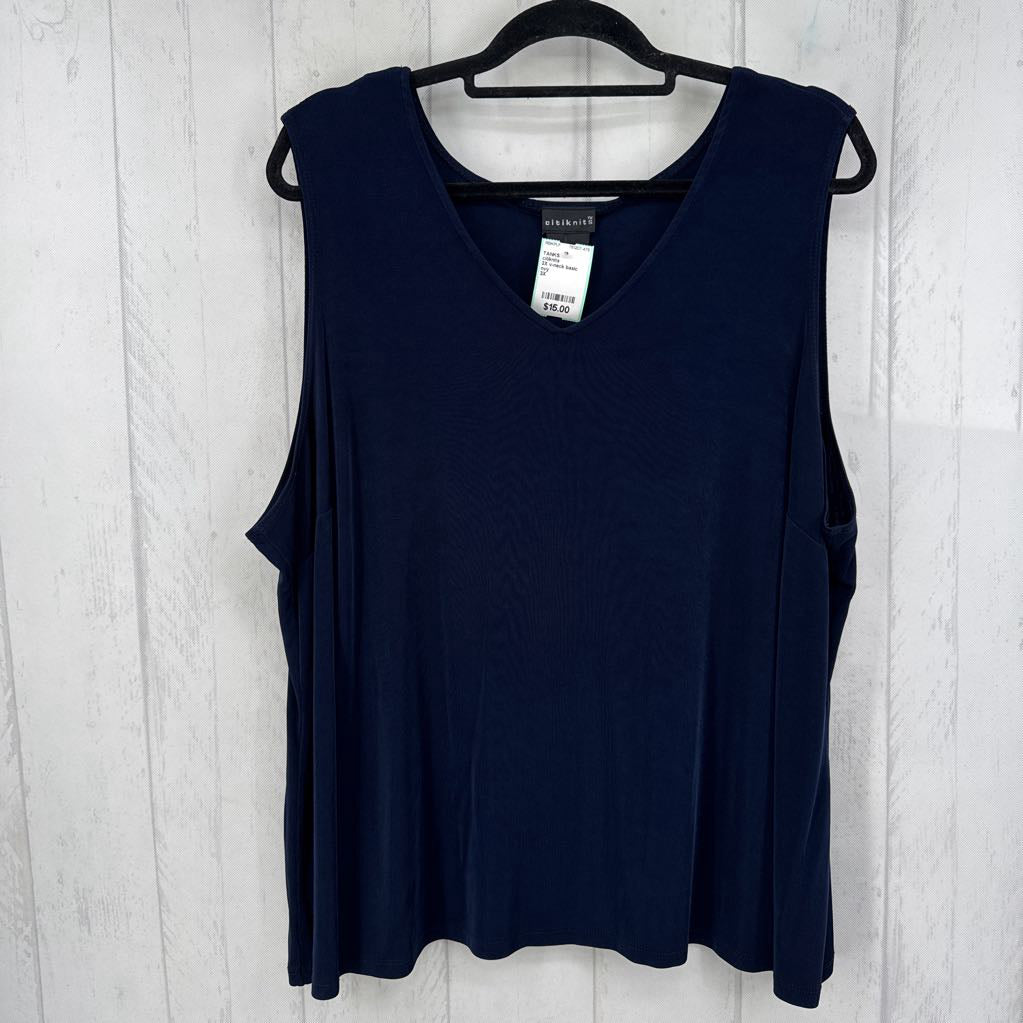 3X v-neck basic tank