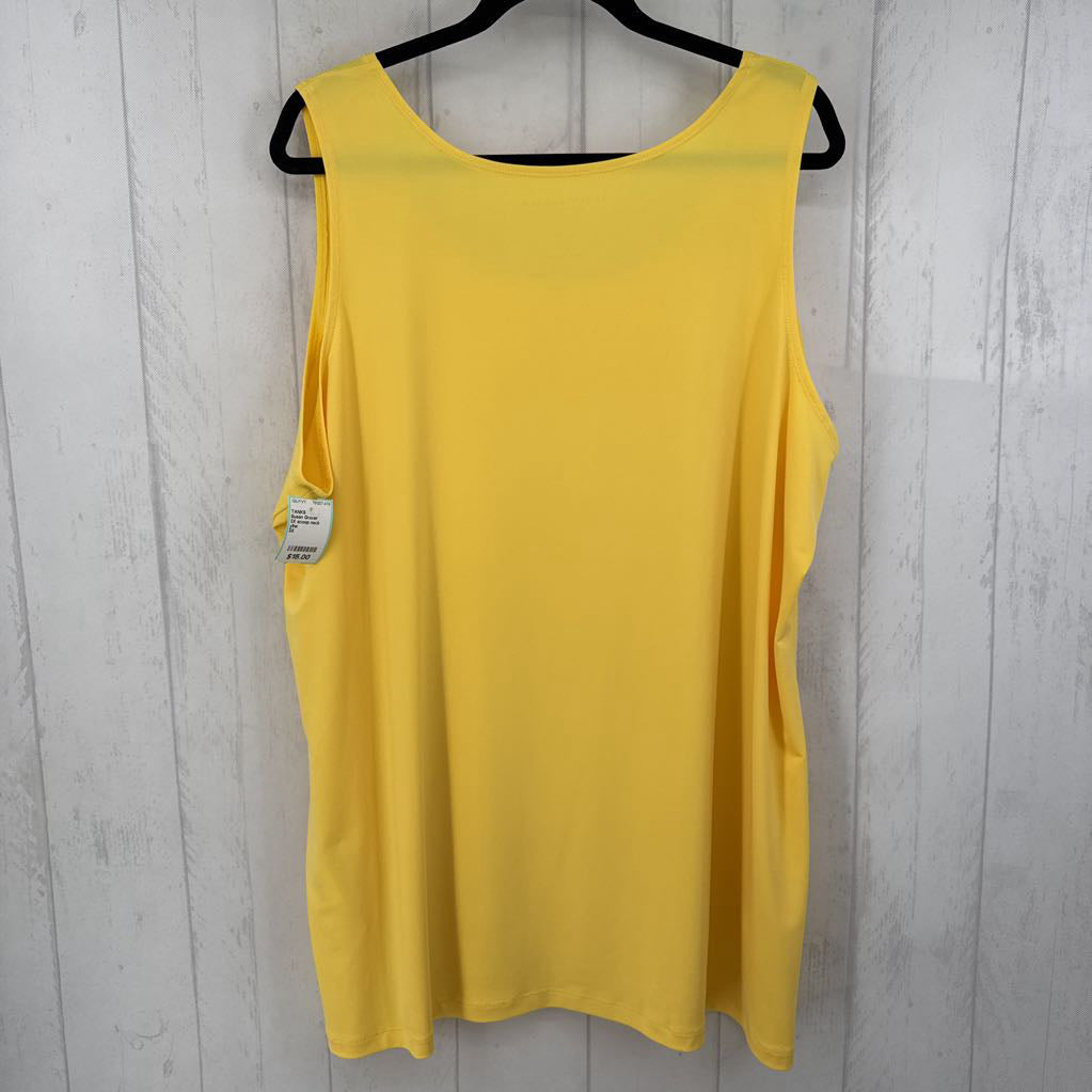 3X scoop neck basic tank