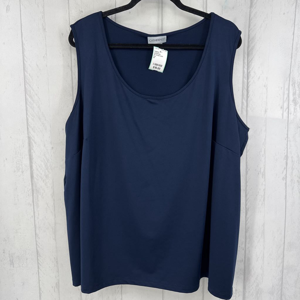 3X scoop neck basic tank