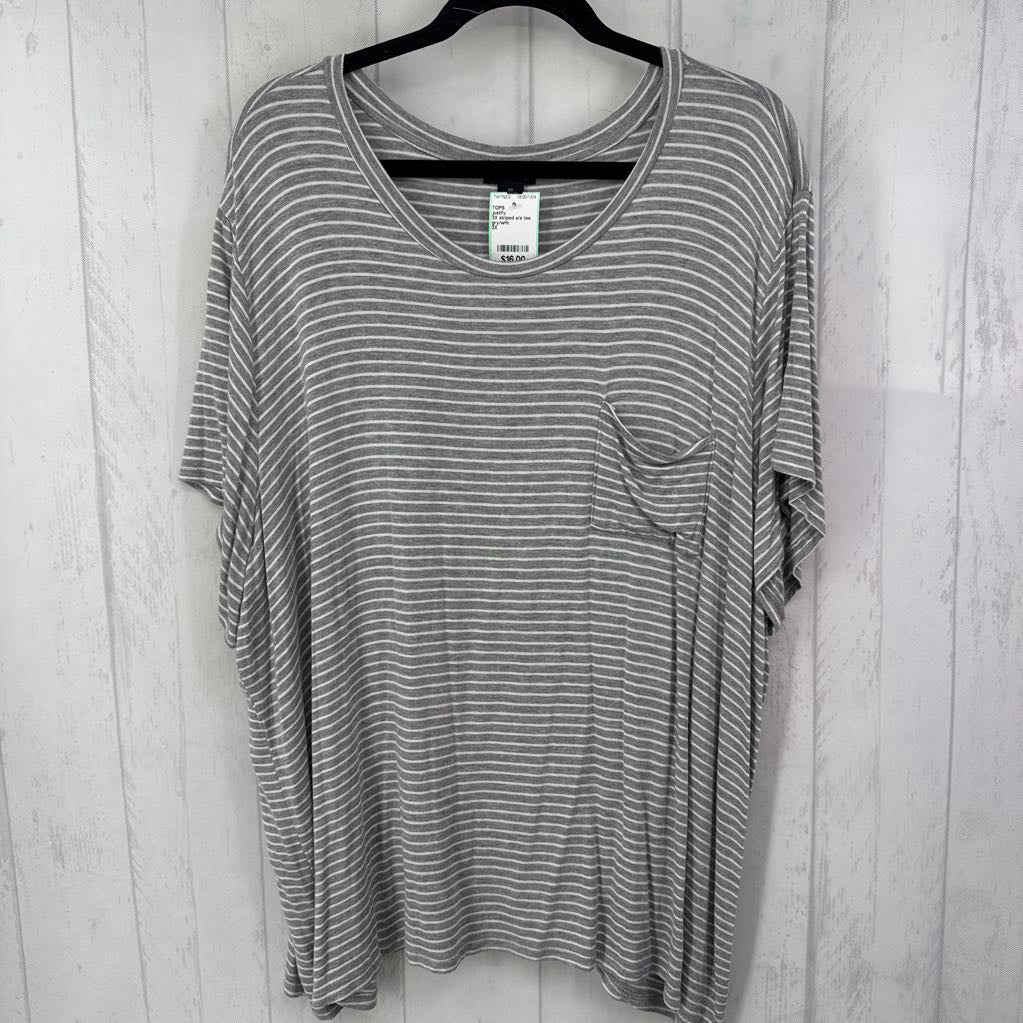 3X striped s/s tee