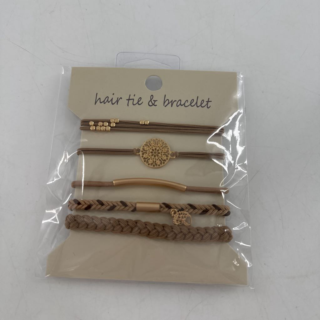 hair tie & bracelet-brown
