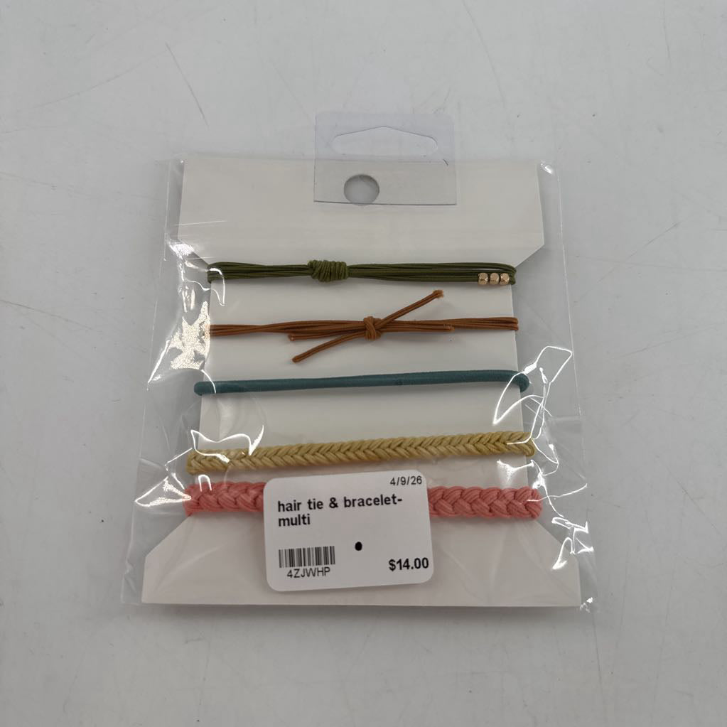 hair tie & bracelet-multi