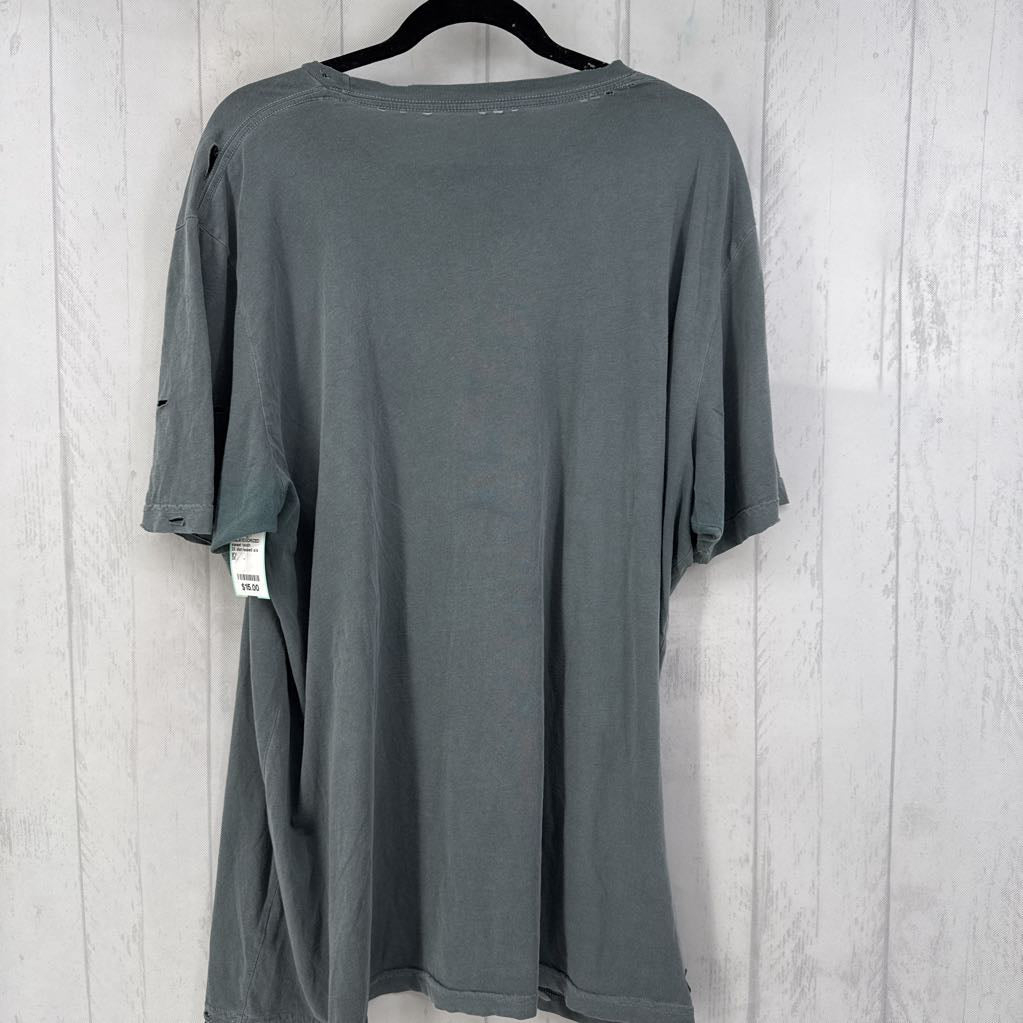 2X distressed s/s tee-weekend