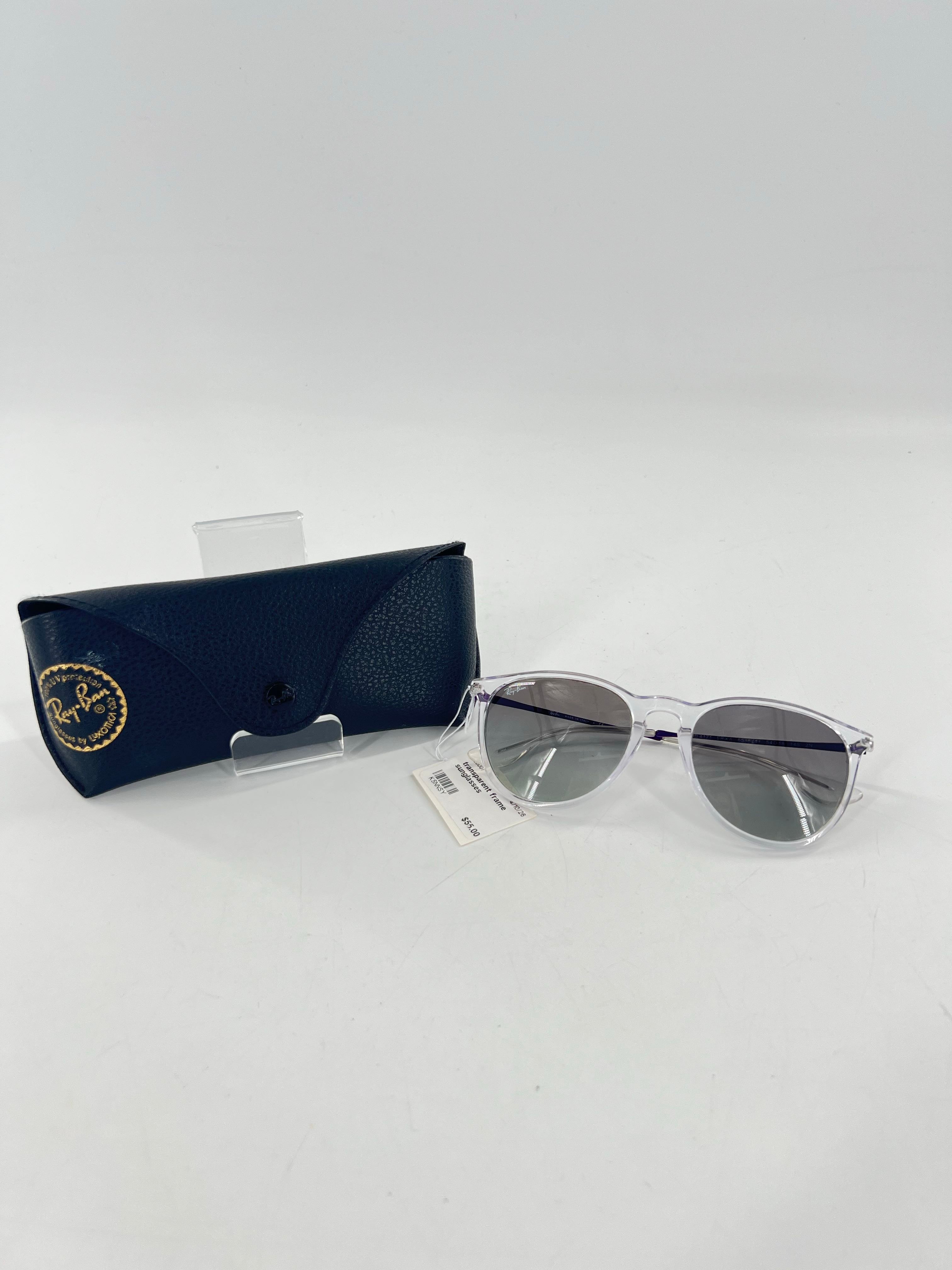 transparent frame sunglasses