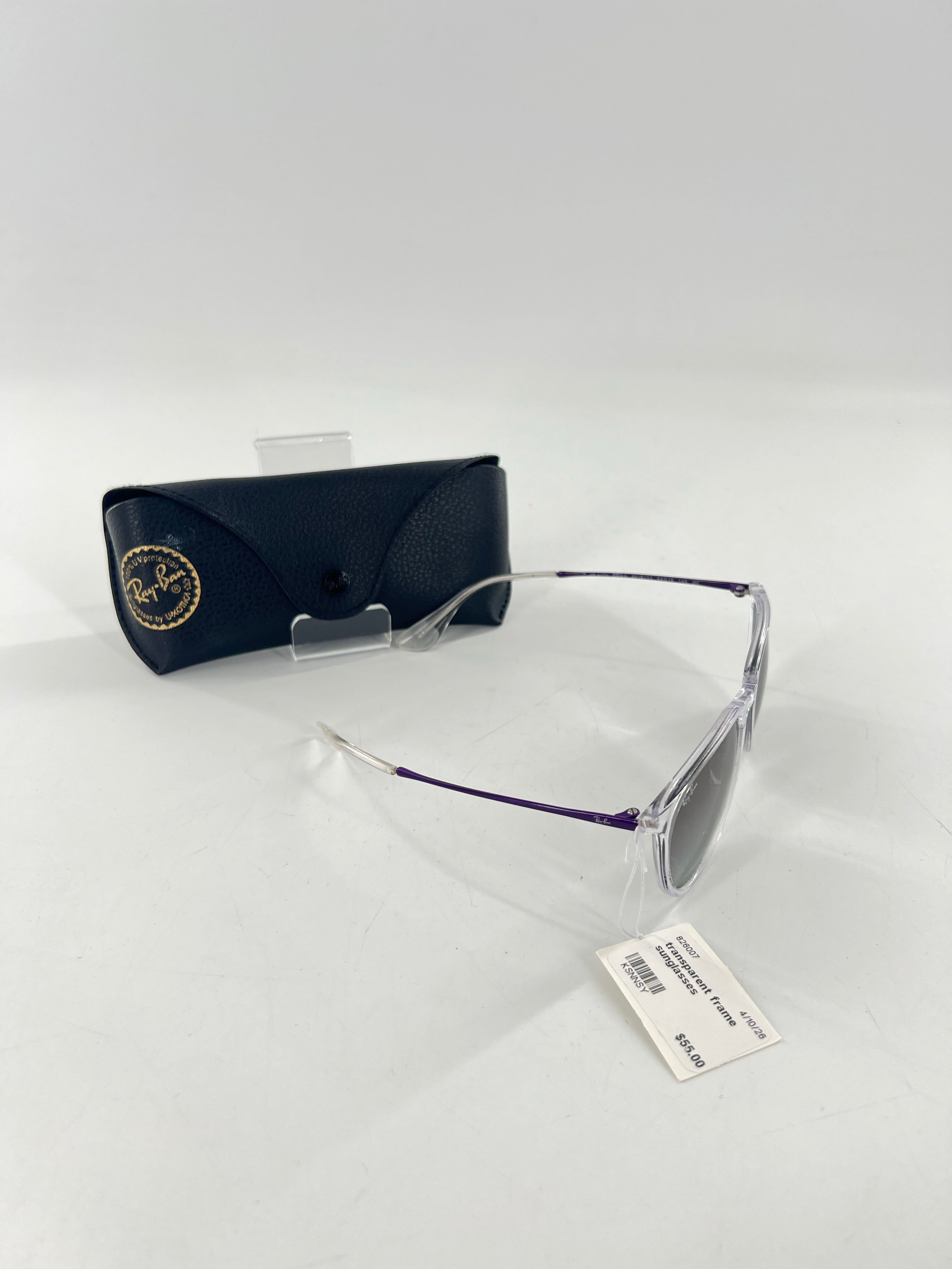 transparent frame sunglasses