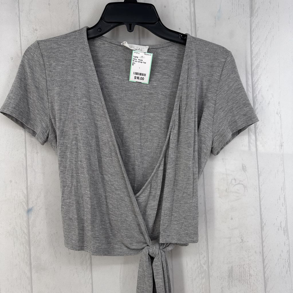M s/s wrap top