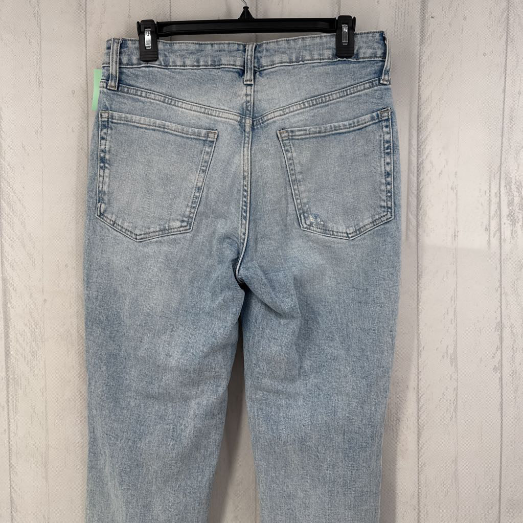 8 hi-rise straight leg jean