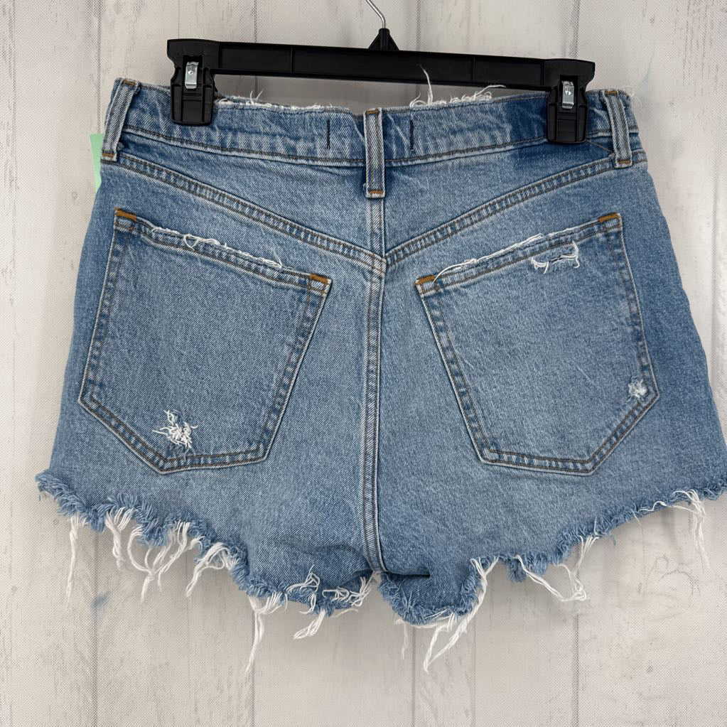 6 hi-rise jean shorts