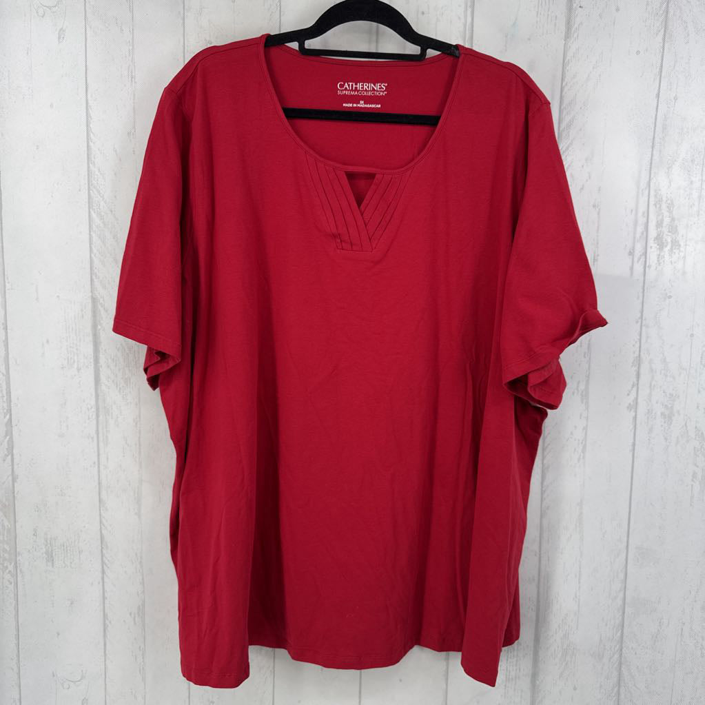 3X notch neck s/s tee