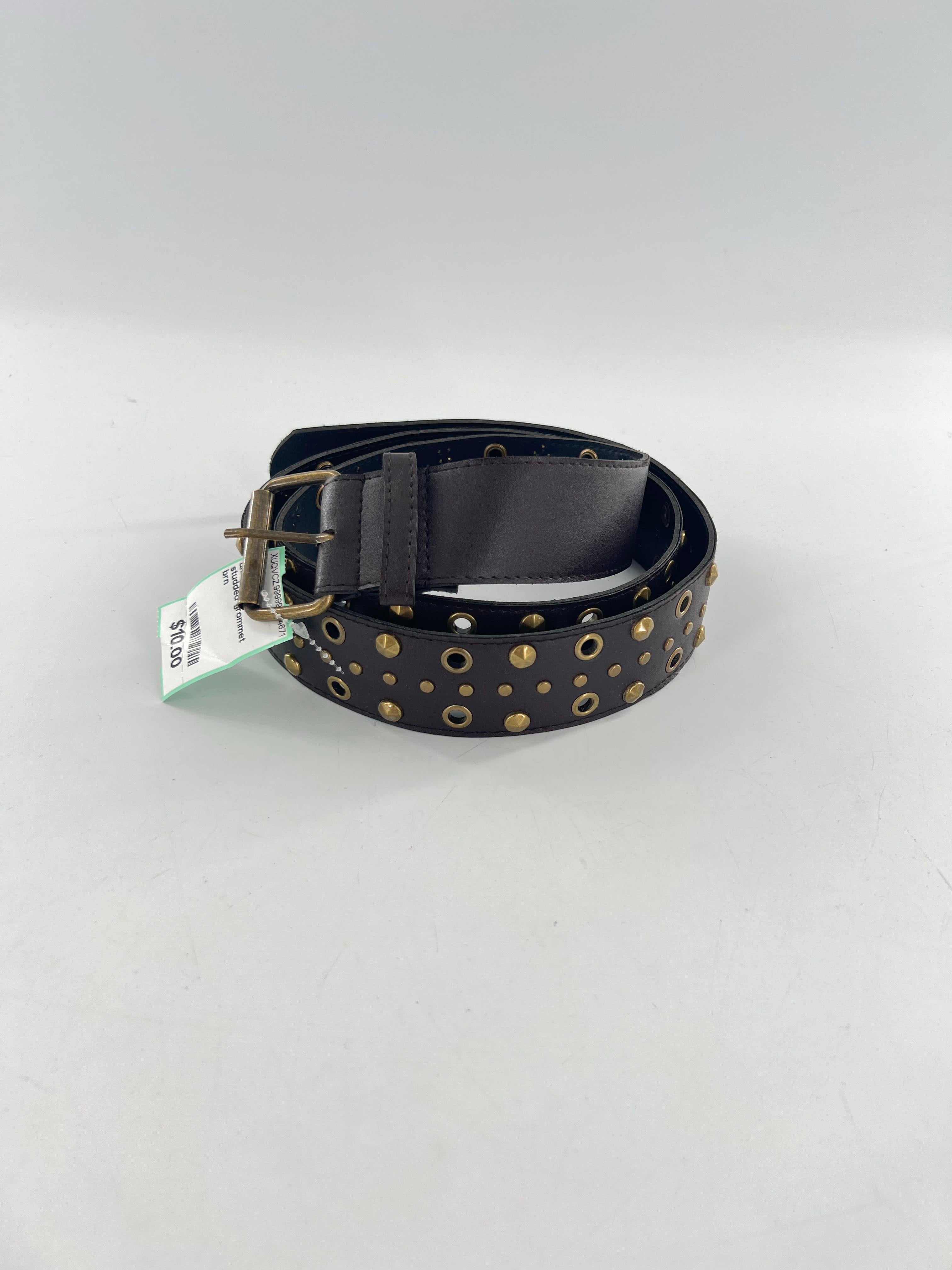 studded grommet belt