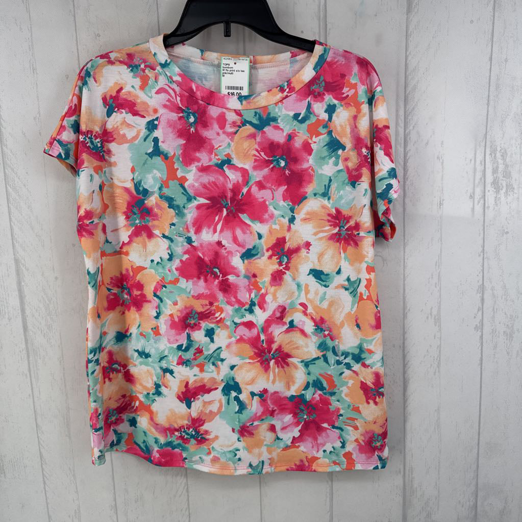 M flo print s/s tee