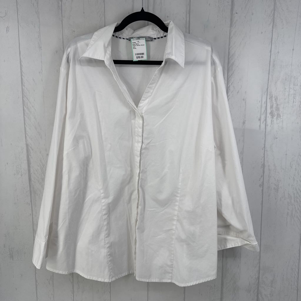 XXXL button down l/s top