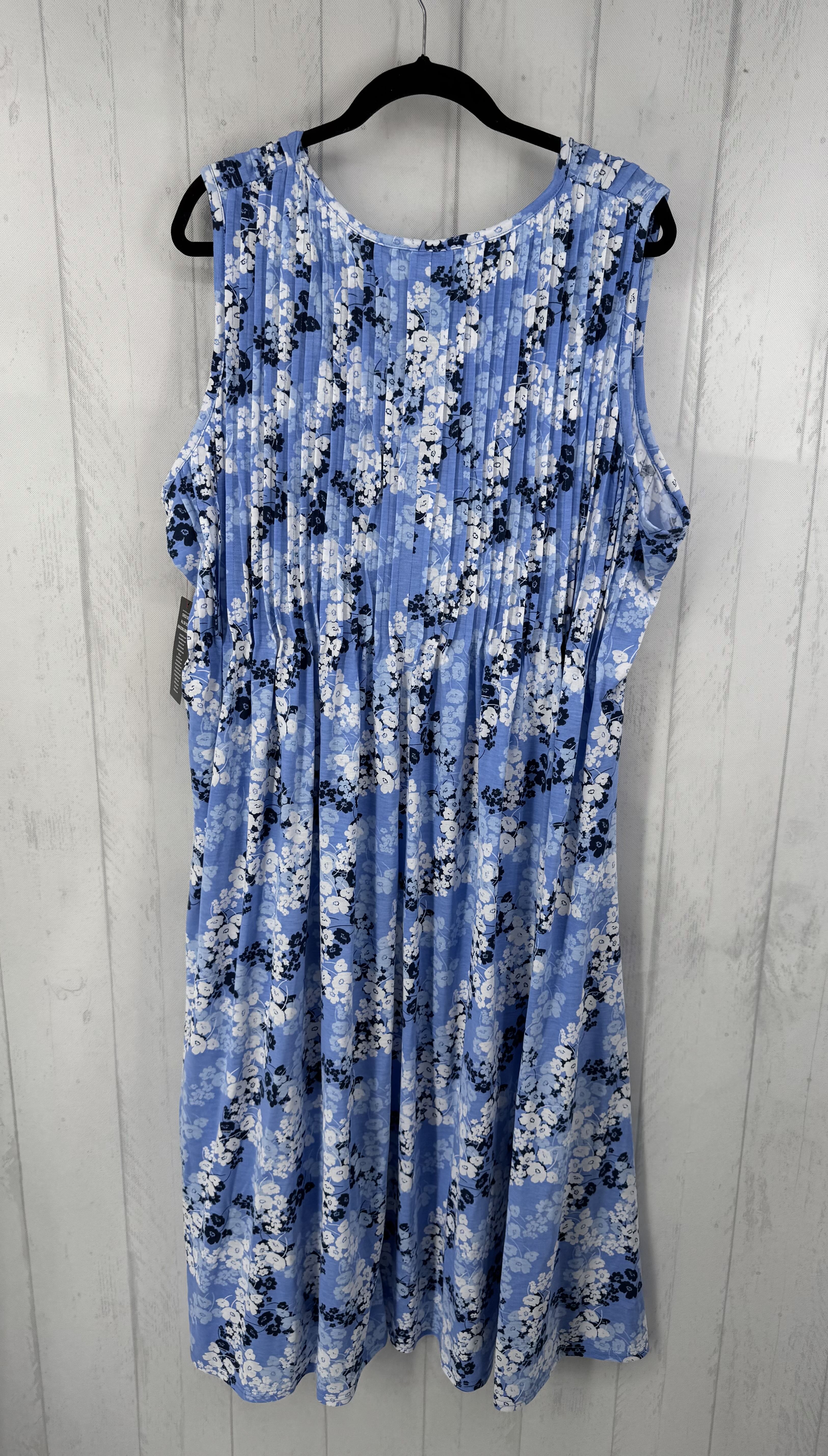 1XP flo print button down slvls dress