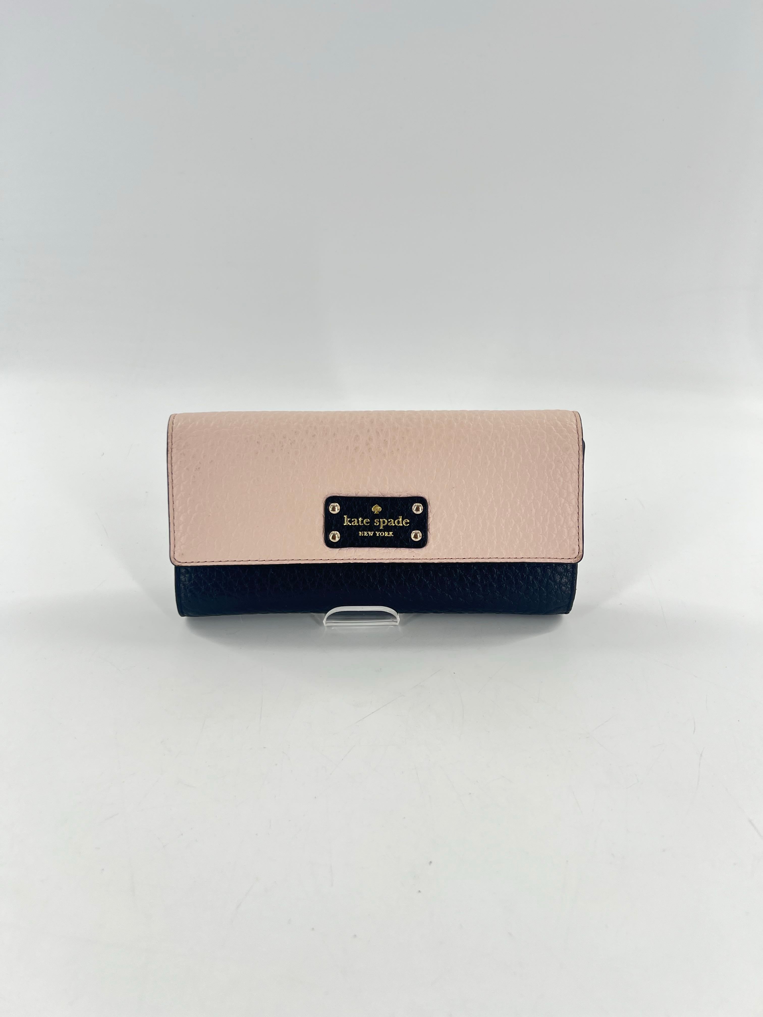 pebbled tri-fold wallet