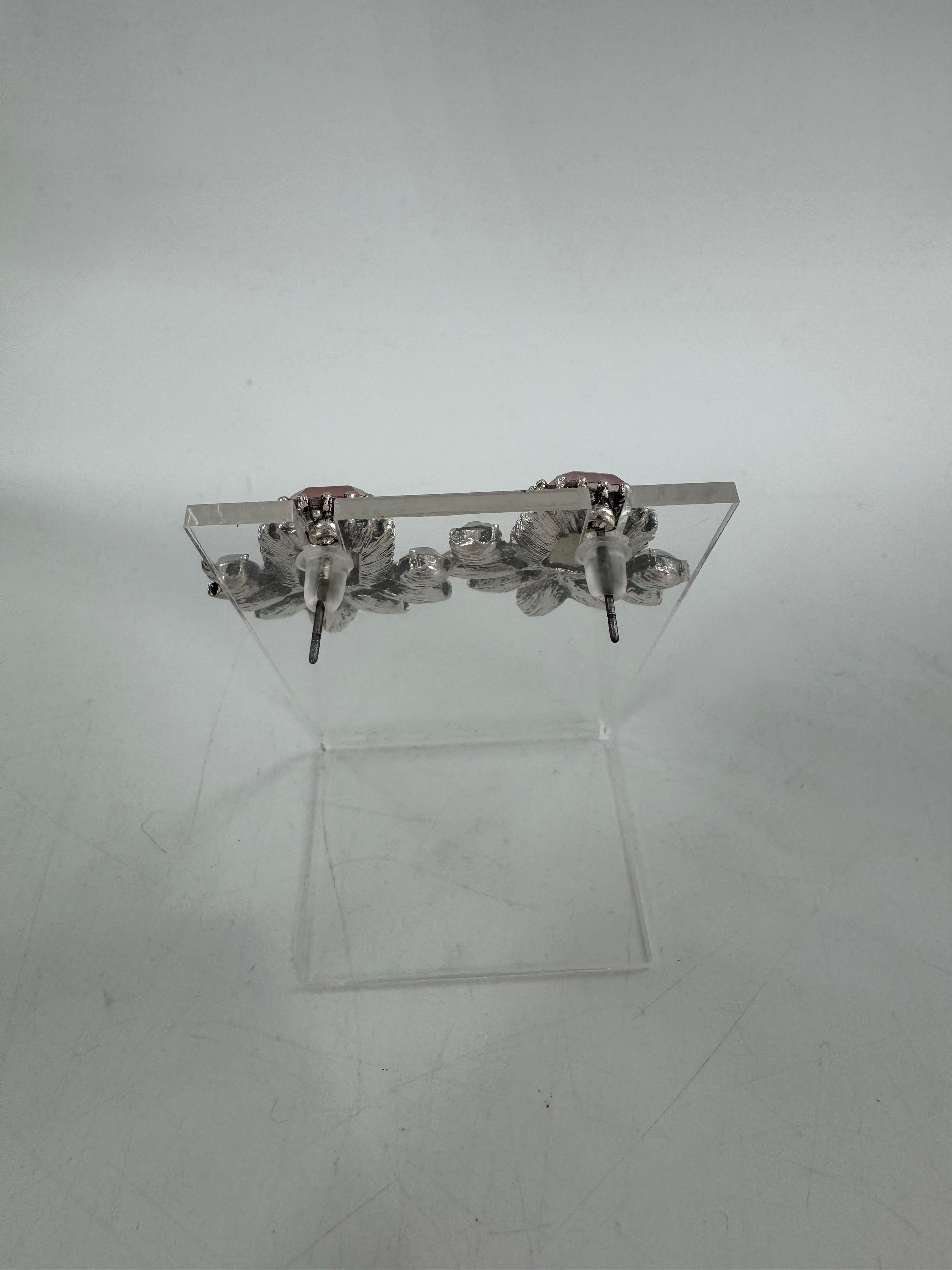 gemstone cluster earrings