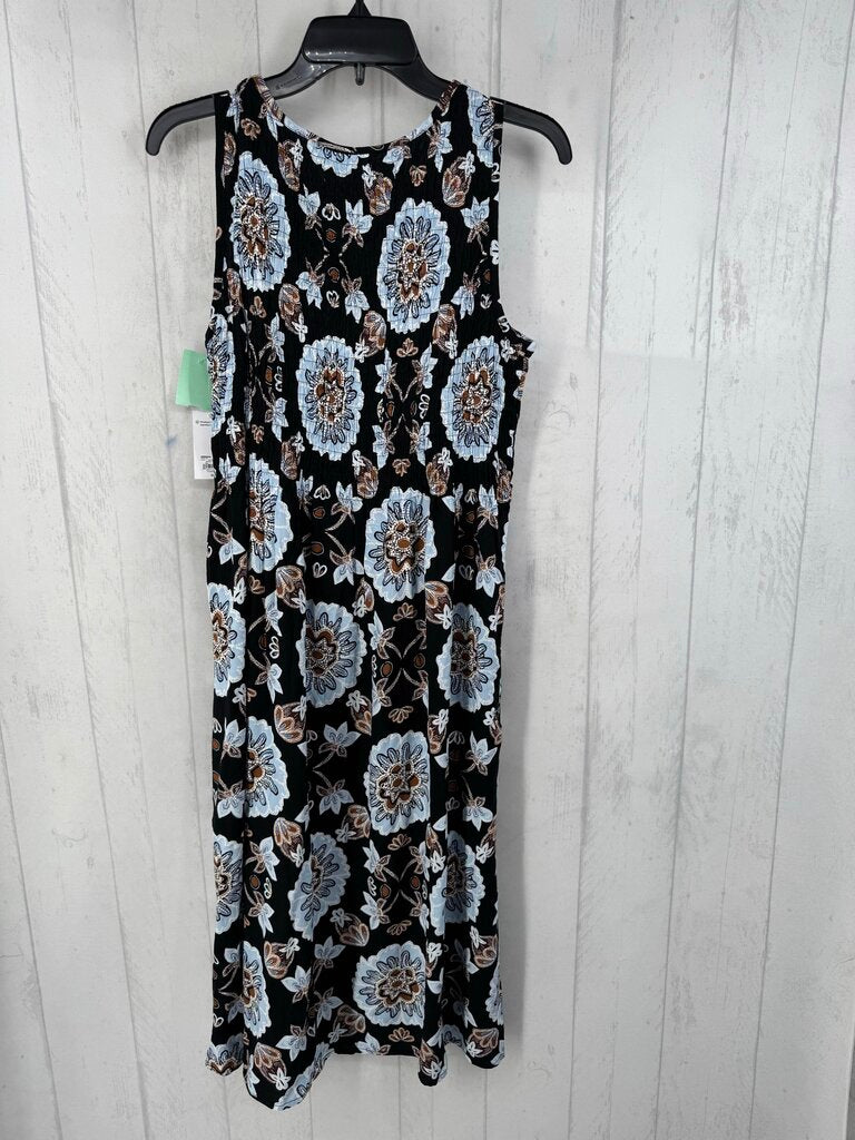R30 M smocked flo print slvls dress