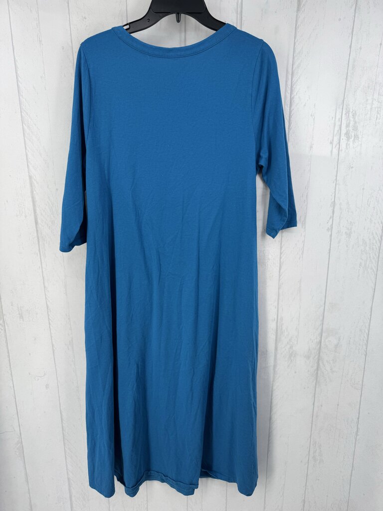 XLp scoop neck 3/4 slv dress