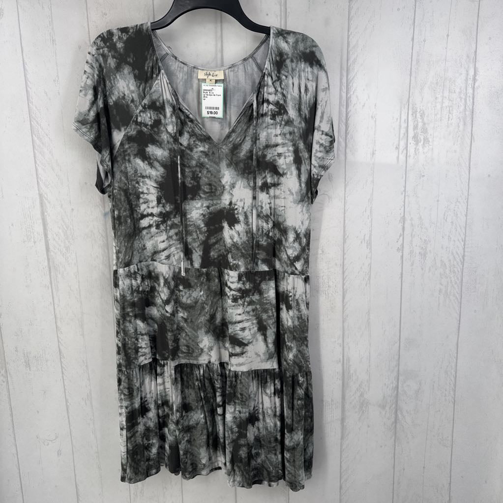 Lp tie-dye tie front s/s dress