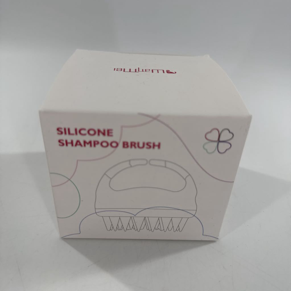 silicone shampoo brush-black
