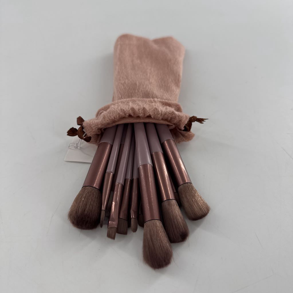 13pc makeup brush set-mocha