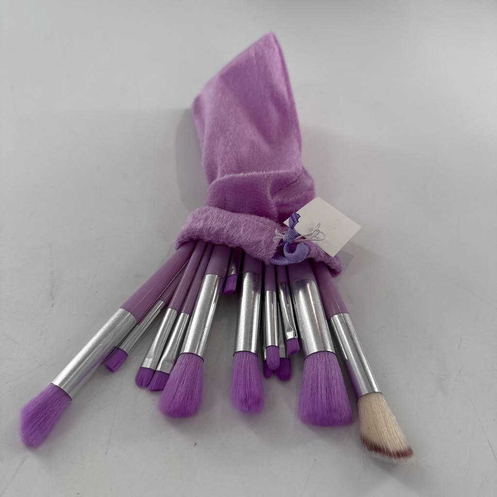 13pc makeup brush set-lavender