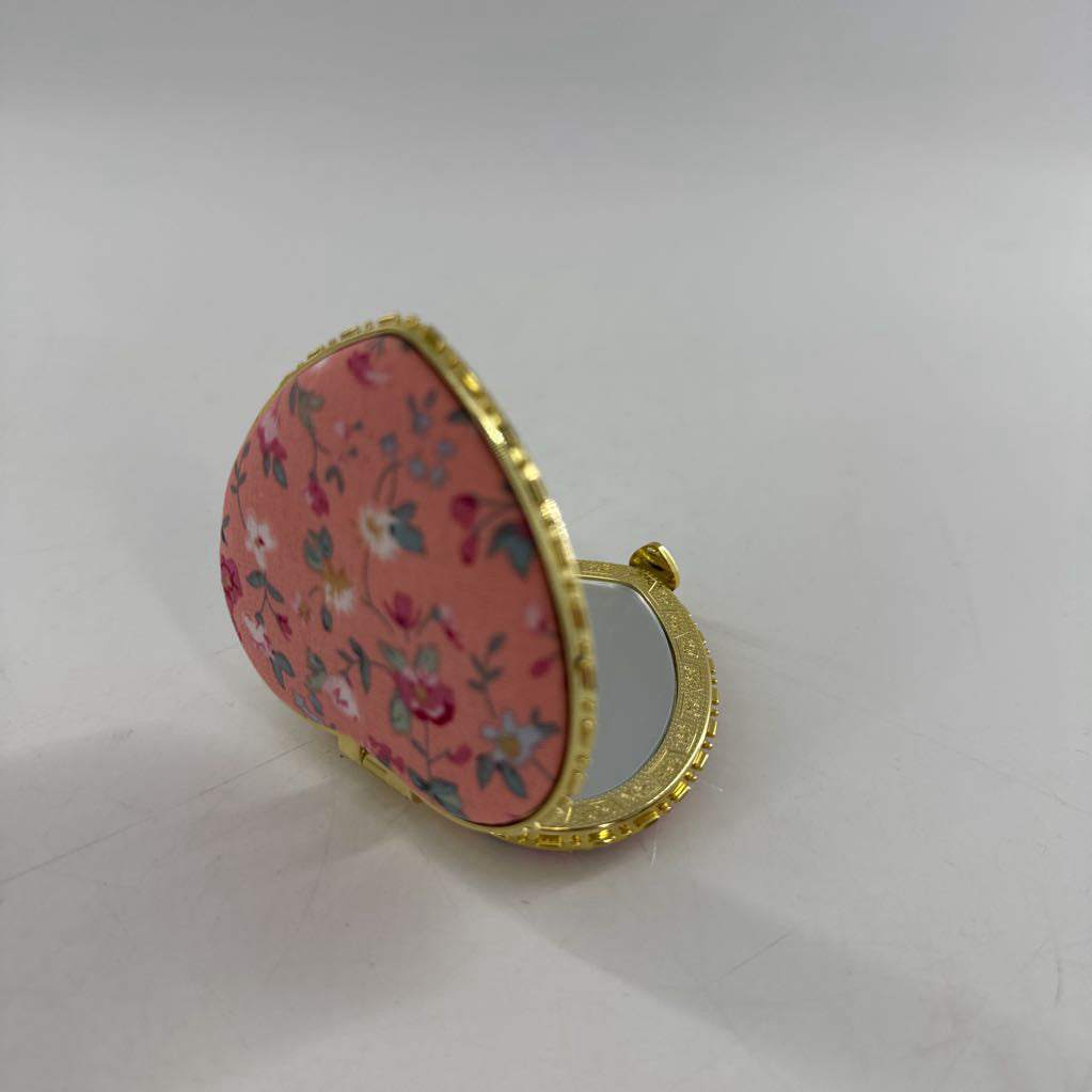 heart compact mirror-rose
