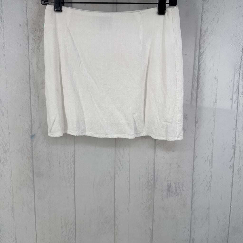 4 linen mini skirt