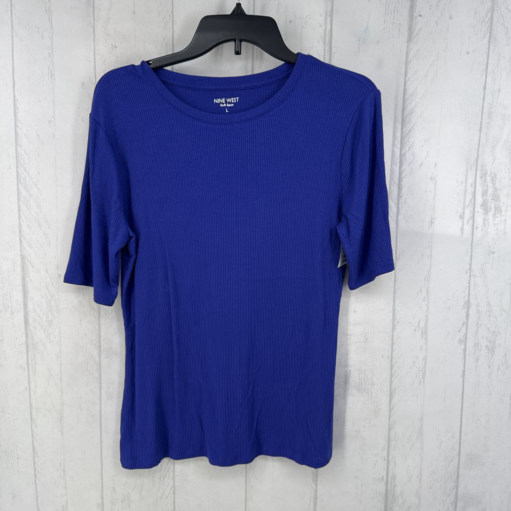 L ribbed s/s tee
