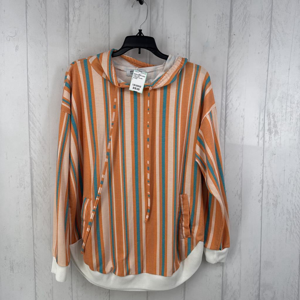 L striped hoodie