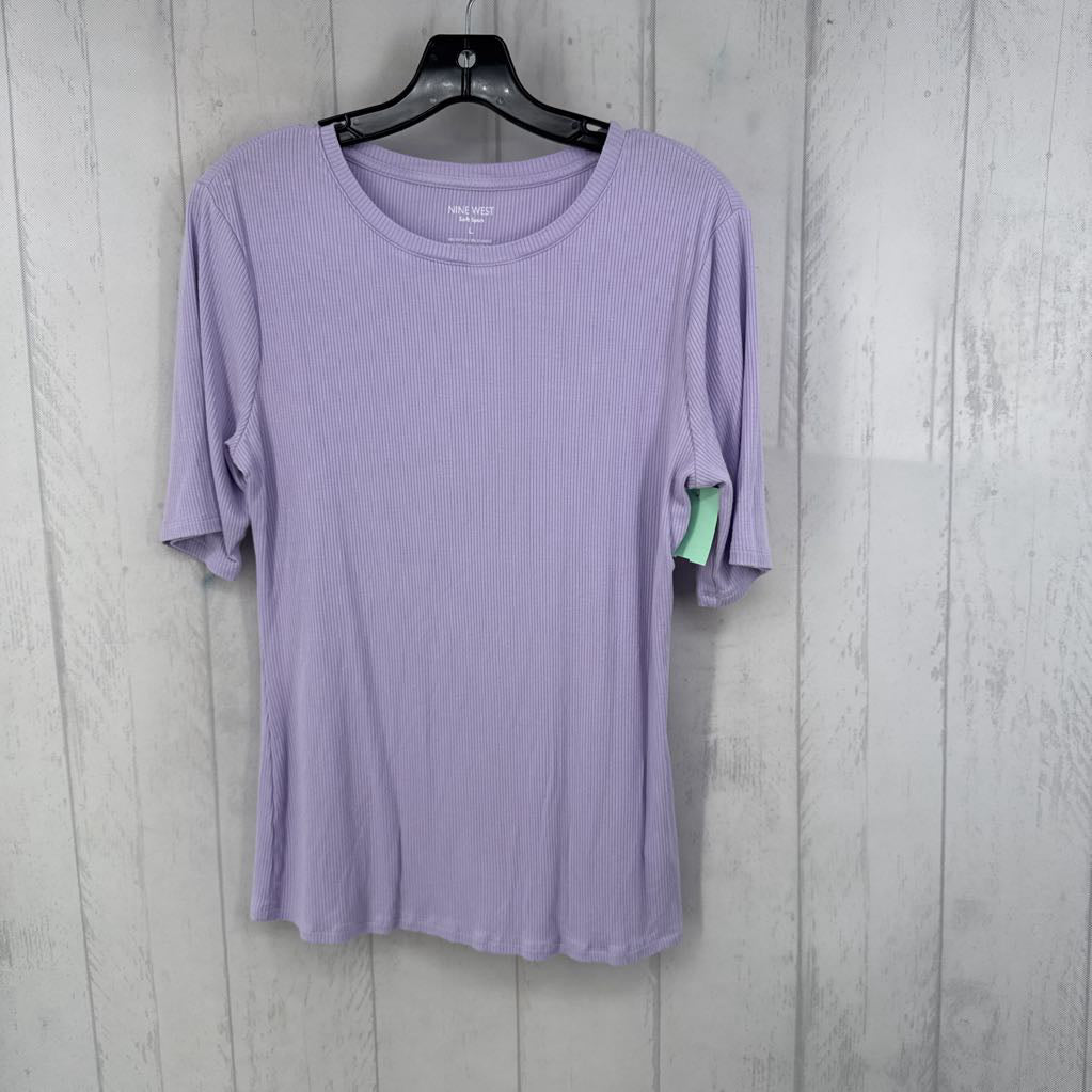 L ribbed s/s tee
