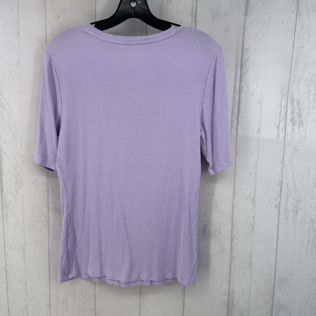 L ribbed s/s tee
