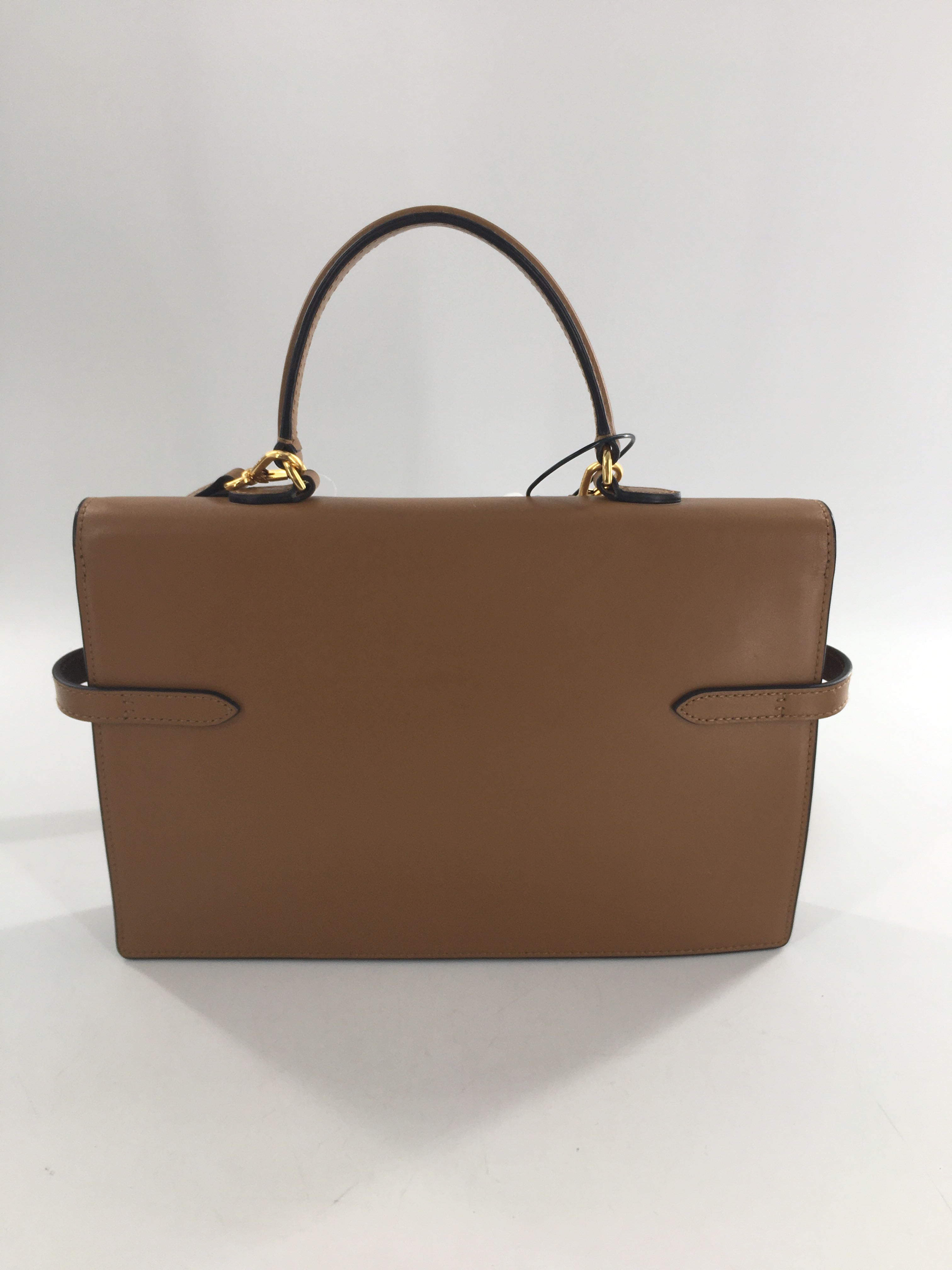 R798 flap magnetic id brass lock satchel