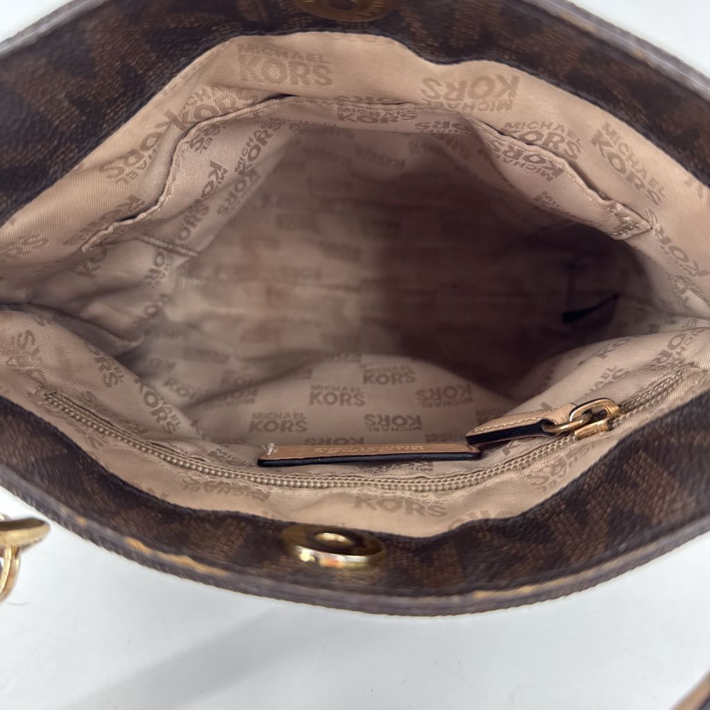 monogram chain strap crossbody