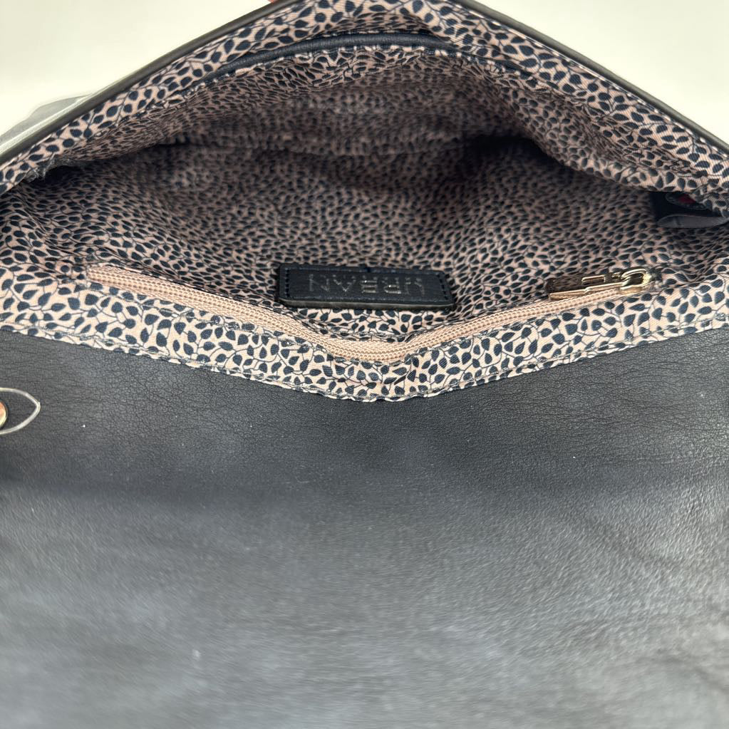 whipstitch trim crossbody/clutch/wristlet