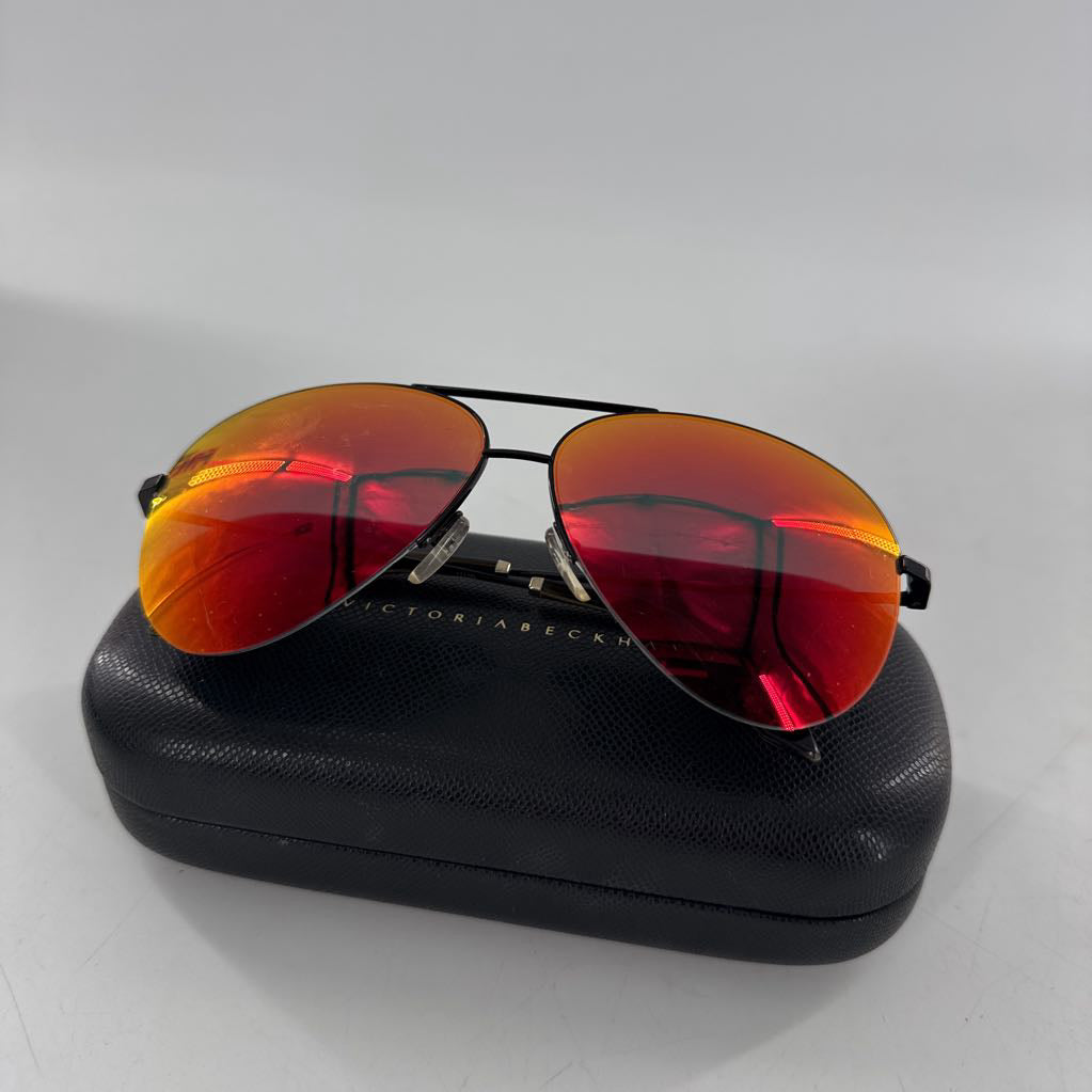Victoria Beckham Tone mirrored sunglasses w/ case