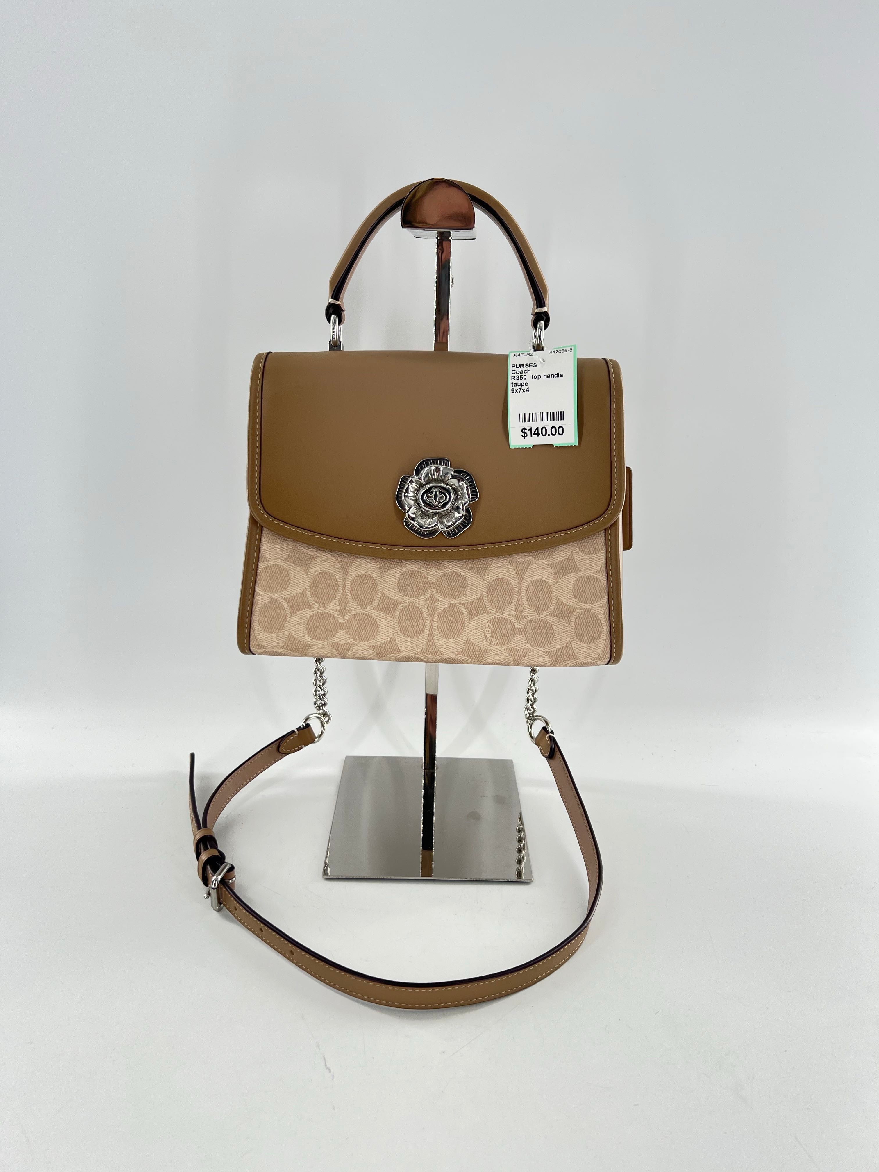 R350 top handle leather satchel